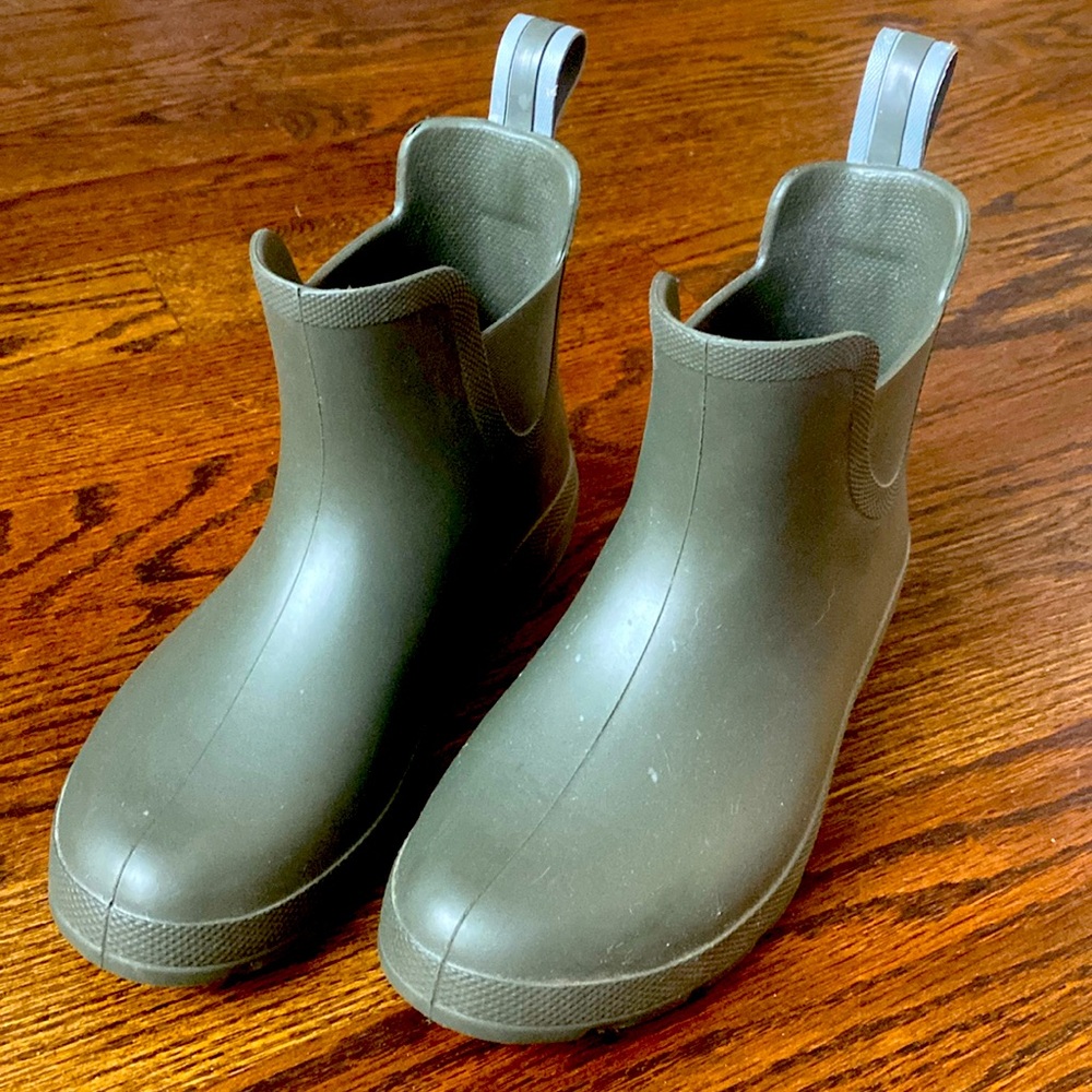 Totes-Green Ankle Mud Boots